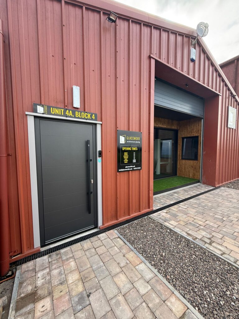 New Signage at the Cowshed - Glass Worx showroom